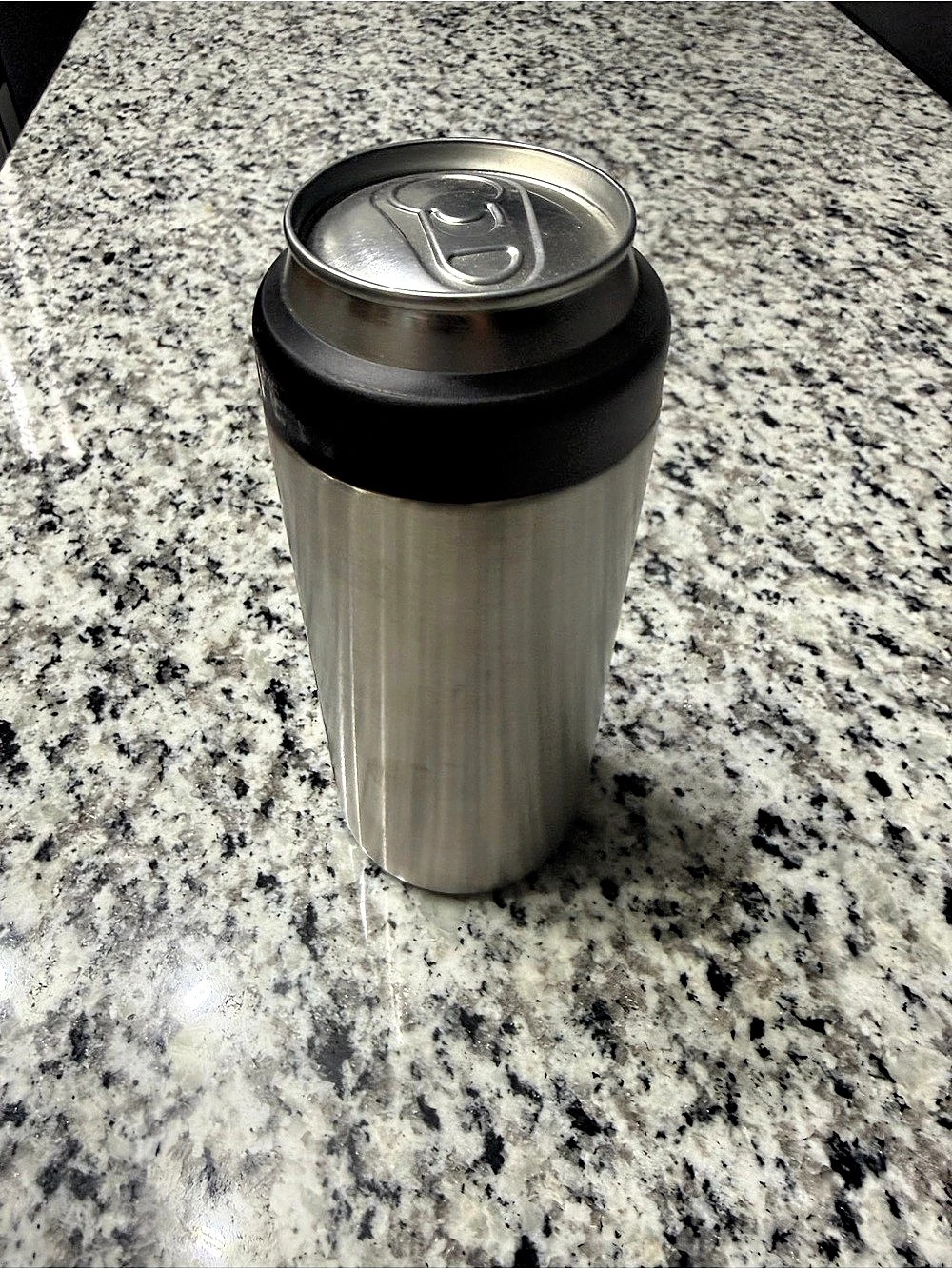 Yeti Rambler 12 oz Colster Slim Can Insulator Silver & Black